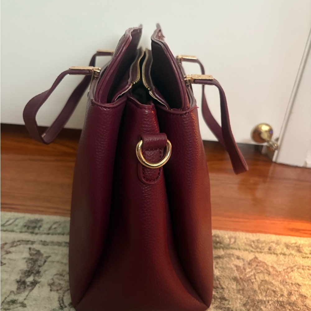 Elegant Burgundy Women's Bag